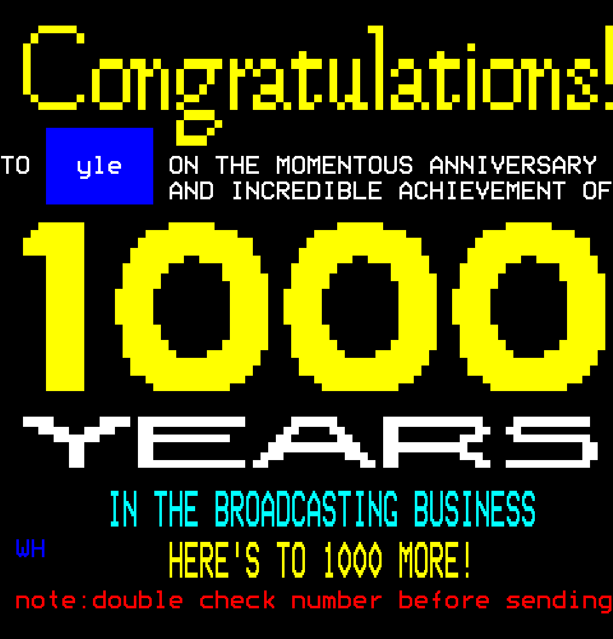 Congratulations!